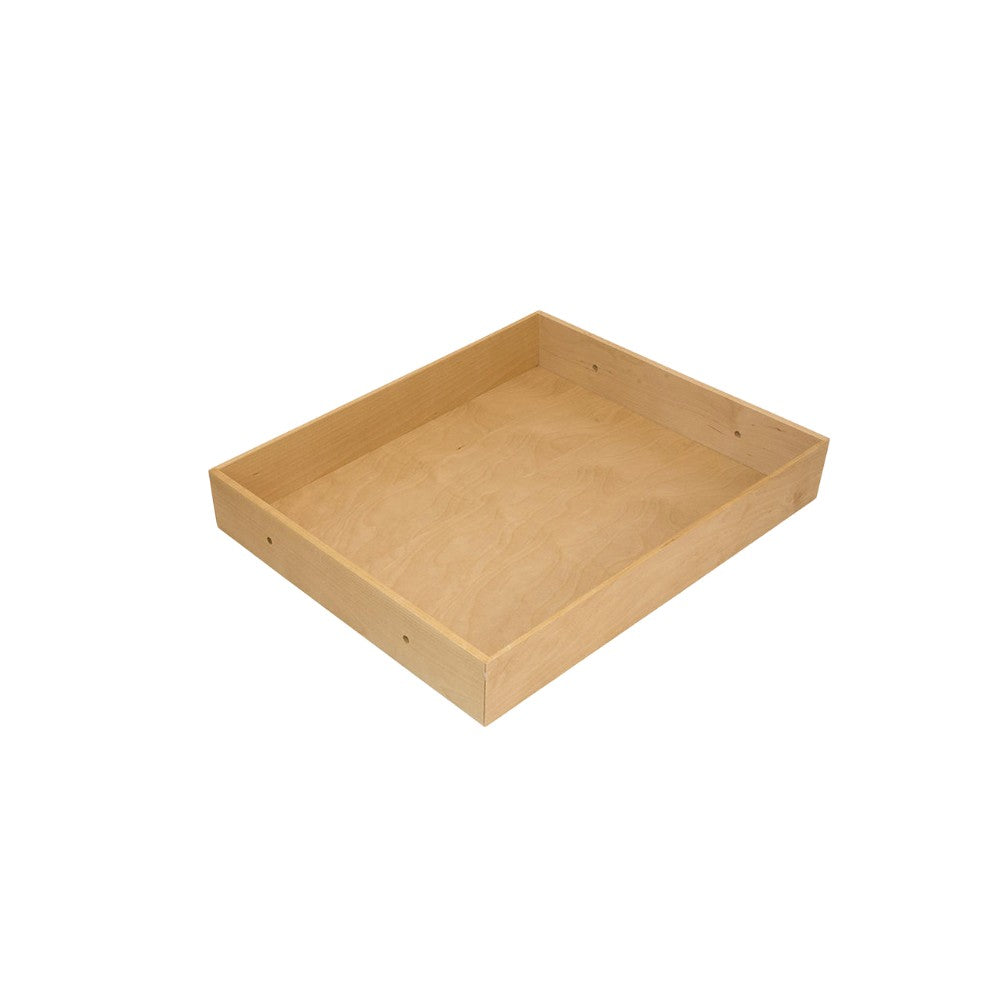 Solid wood pull-out shelf slides out drawer storage container